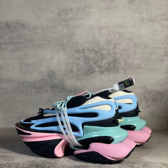 Balmain "Multicolor" Unicorn Low-Top Leather - Picture 8 of 9